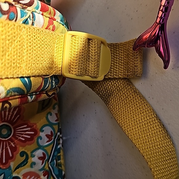 Vera Bradley Retired Provencal Yellow Floral Pattern Backpack VGUC - Picture 3 of 16